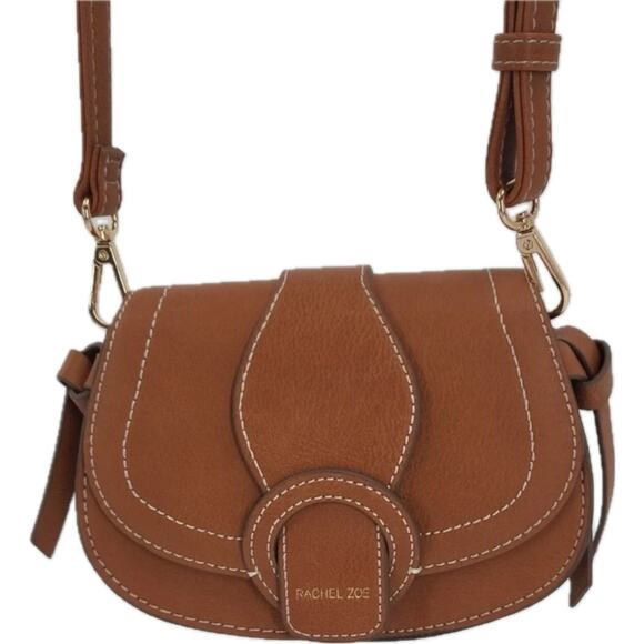 Rachel Zoe Belt Bag Crossbody Adjustable Curateur Edessi Saddle Brown Purse NWT - Picture 11 of 14
